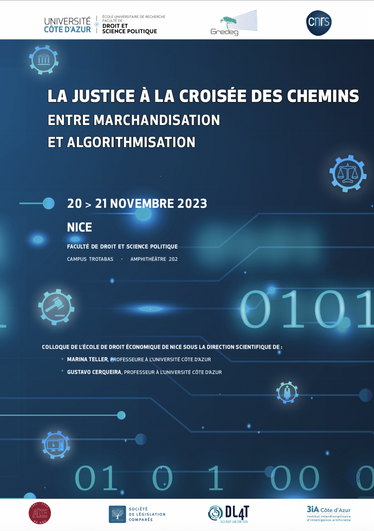 La justice à la croisée des chemins, entre marchandisation et algorithmisation : le projet JADE présenté à la chaire 3IA de l’Université de Nice Côte d’Azur [R. Rambaud]